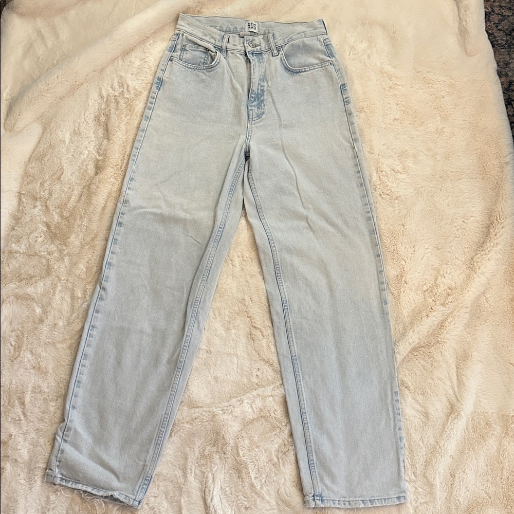 BDG Light Blue High-Rise Baggy Jeans, 28